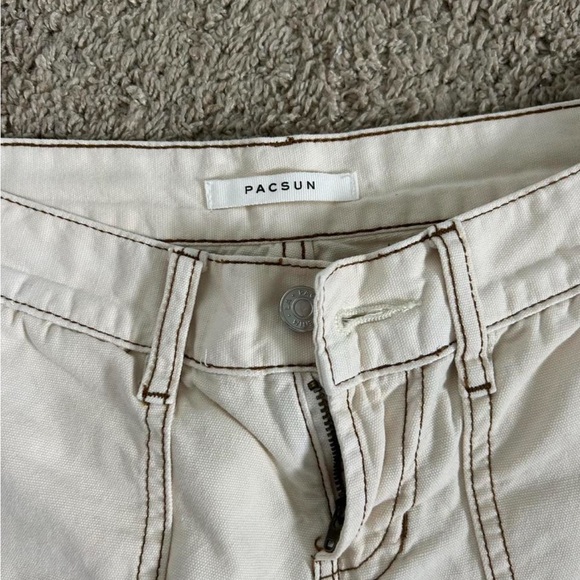 PacSun Off-White Cargo Pants - Picture 3 of 3